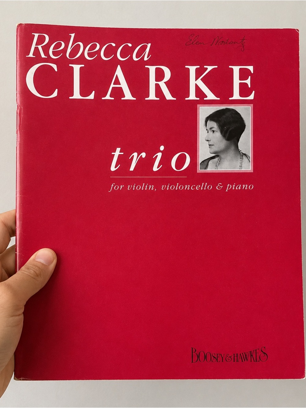 Rebecca Clarke Trio for Violin Violoncello & Piano Sheet Music Boosey Hawkes